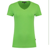 101008 T-Shirt V Hals Fitted Dames